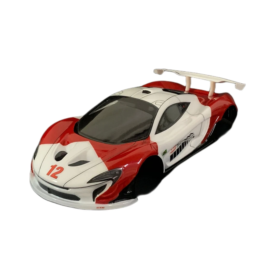 

1 10 Senna Прозрачный чехол для гоночного кузова автомобиля с дистанционным управлением с крыльями заднего крыла/искусственной пряжкой/цветные наклейки для гоночного автомобиля