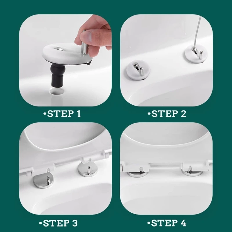 Quick Release Toilet Fixings Durable Universal Toilet Top Fitting for Blind Holes Easy Installation