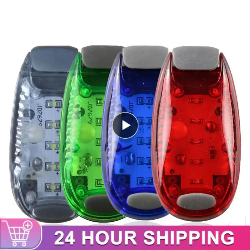 

1PCS Taillight Helmet Light Reflective Equipment Night Riding 5LED Parts Safety LED Light Clip Running