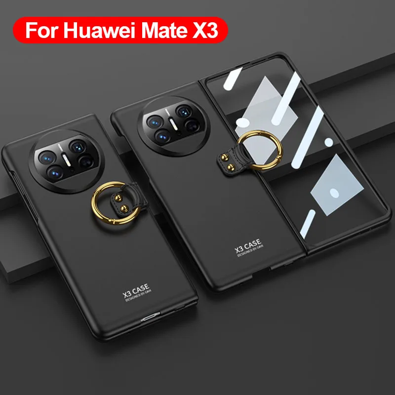 

Ультратонкий пластиковый жесткий чехол GKK для Huawei Mate X3 со стеклянной пленкой противоударный защитный матовый чехол для Huawei Mate X3
