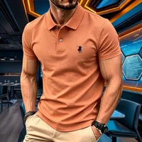 Polo homme 100 % coton pur, marque haut de gamme 2026, manches courtes, mode été, broderie poney de luxe, haut de golf, t-shirt décontracté 6
