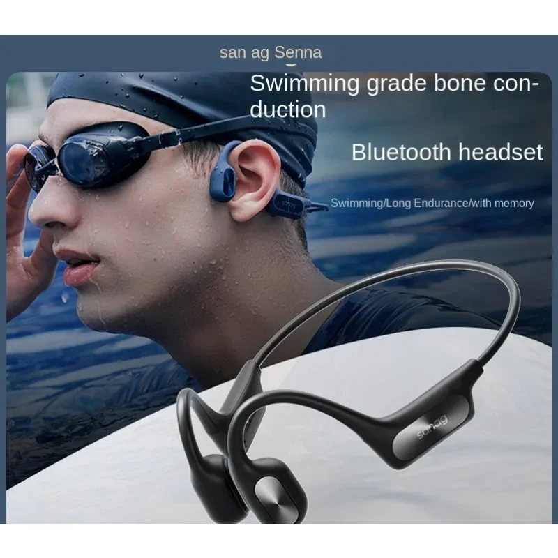 Sanag B51S Bone Conduction Headphones Black Technology Waterproof