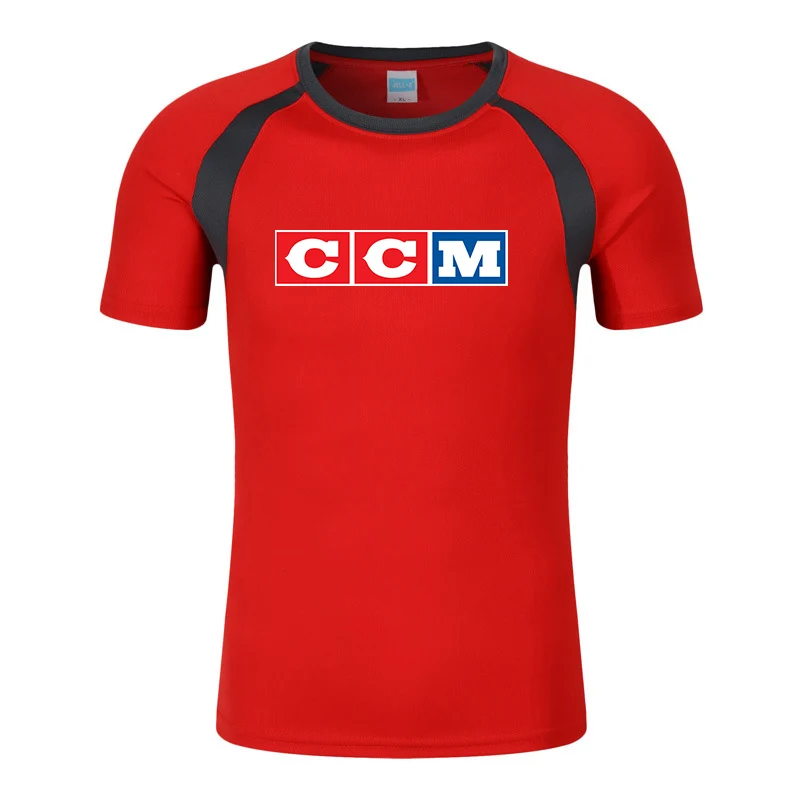 CCM 2023 new fashion casual sports men's eight-color short-sleeved breathable sports short sleeves
