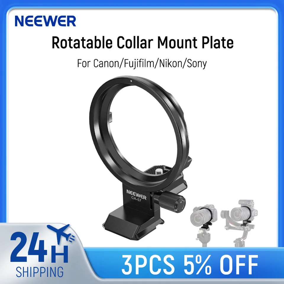 Canon R5 NEEWER Rotatable Collar Mount Plate For Canon EOS R5 R5C