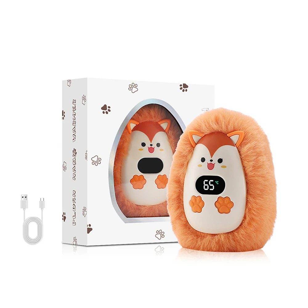 1 шт. Плюшеві грілки для рук Міні-портативні грілки для рук 3-ступінчасте регулювання температури Довговічний нагрівач Кишеньковий обігрівач Зимові товари