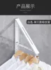 Balcony Folding Invisible Drying Rack Rod Non-punching Wall Hanging Indoor and Outdoor Windows Bathroom Cloakroom Hook Hanger 6