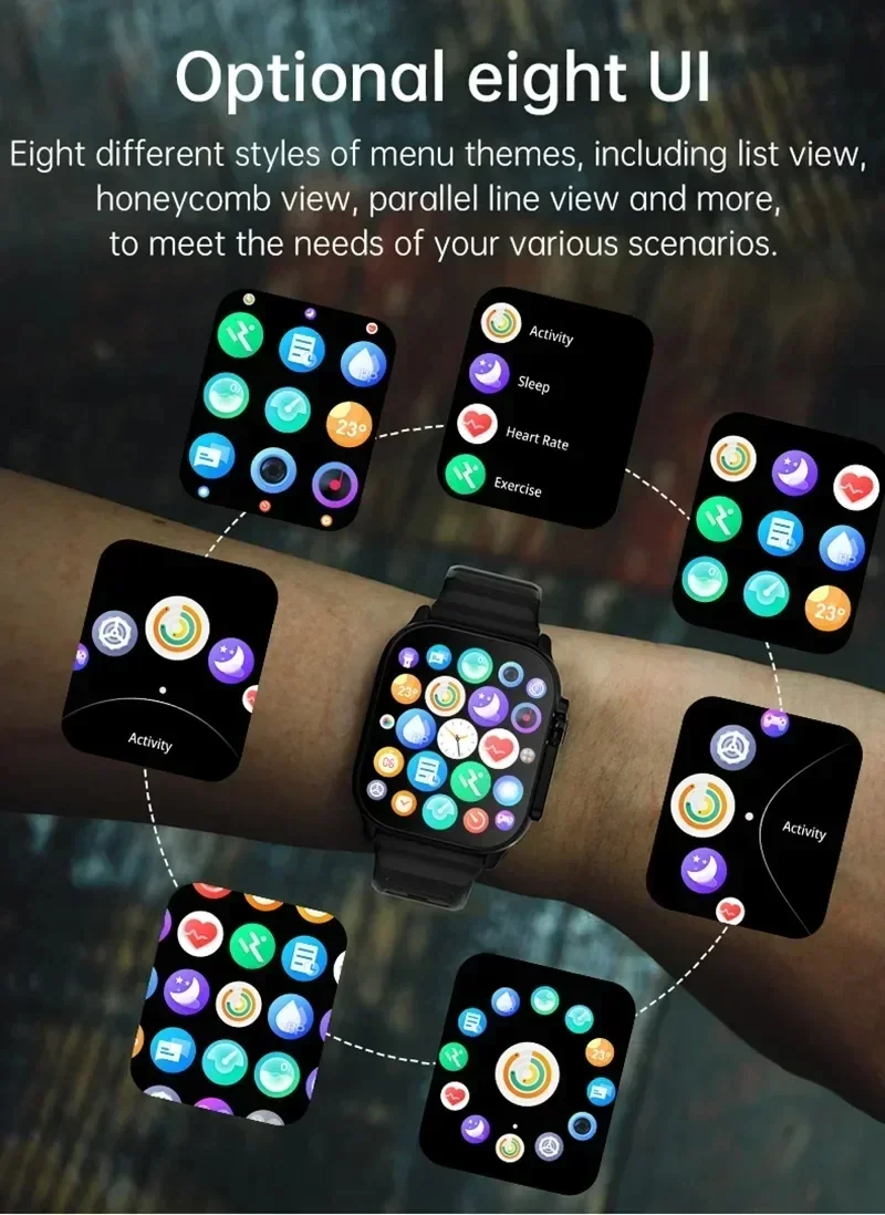 New Watch T900 Ultr 2 Smart Watch Men 49mm NFC Women GPS Track Bluetooth Call BT Music Games Wireless Charging Smartwatch 5