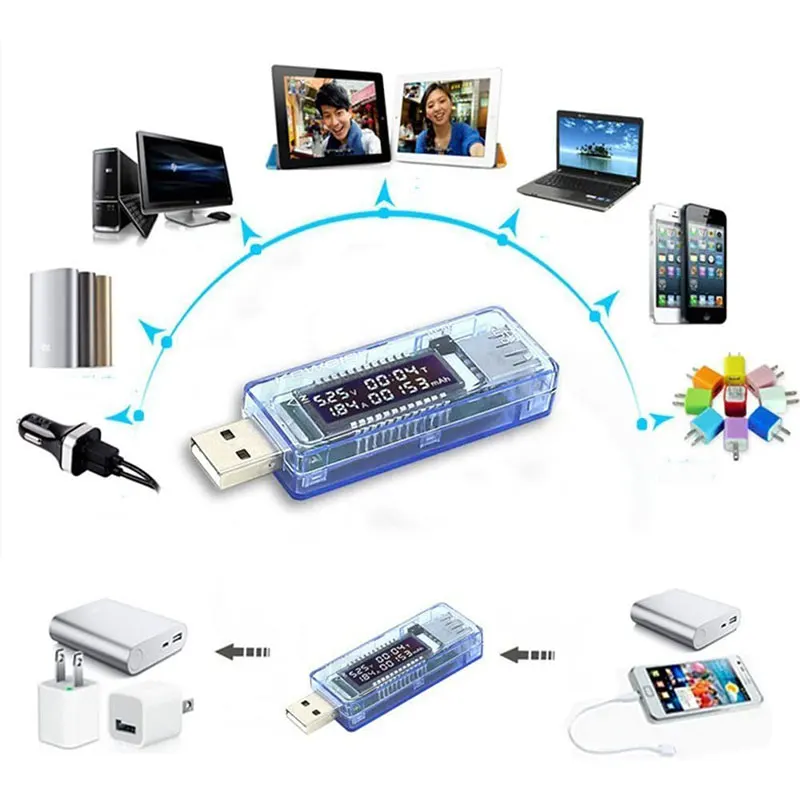 8 в 1 тестер напряжения QC2.0 3 0 4-30 электрическая мощность USB измеритель тока монитор
