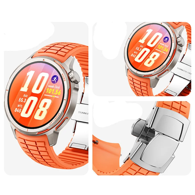 Enhanced Silicone Adjustable Watch Strap - 22mm Premium Band Bracelet