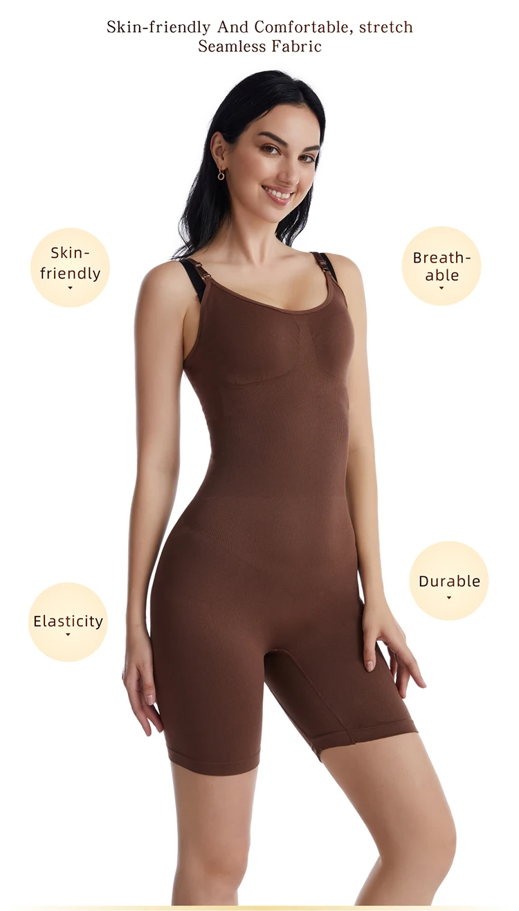Frauen Colombianas Korsett Abnehmen Butt Lifter Full Body Shaper Nahtlose Body Kompression Öffnen Gabelung Push-Up Shapewear – Detail 5