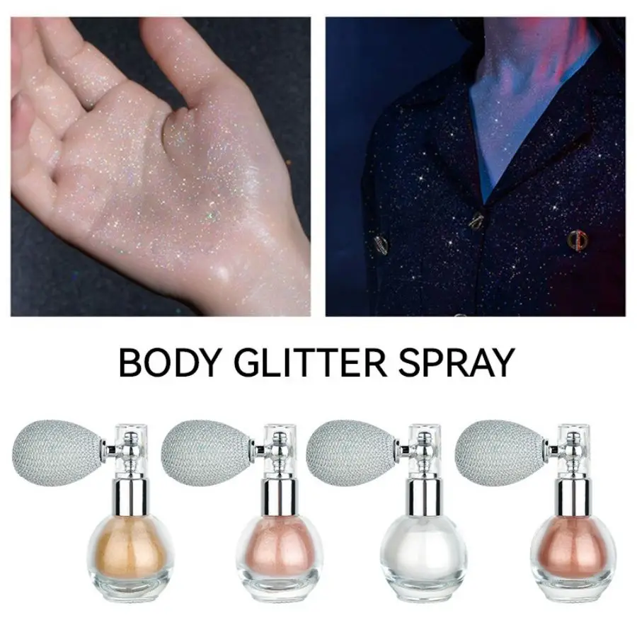 Glitter Powder Greek Goddess Highlighter Brightening Powder Hair Face Glitter Makeup Performance Spray Air Bag Glitter Powder Glitter Body Face Hair Arm Universal Powder 4