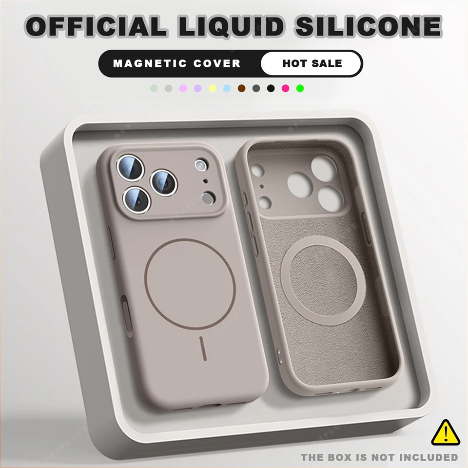 Premium Magnetic Silicone Phone Case with MagSafe Charging Protection
