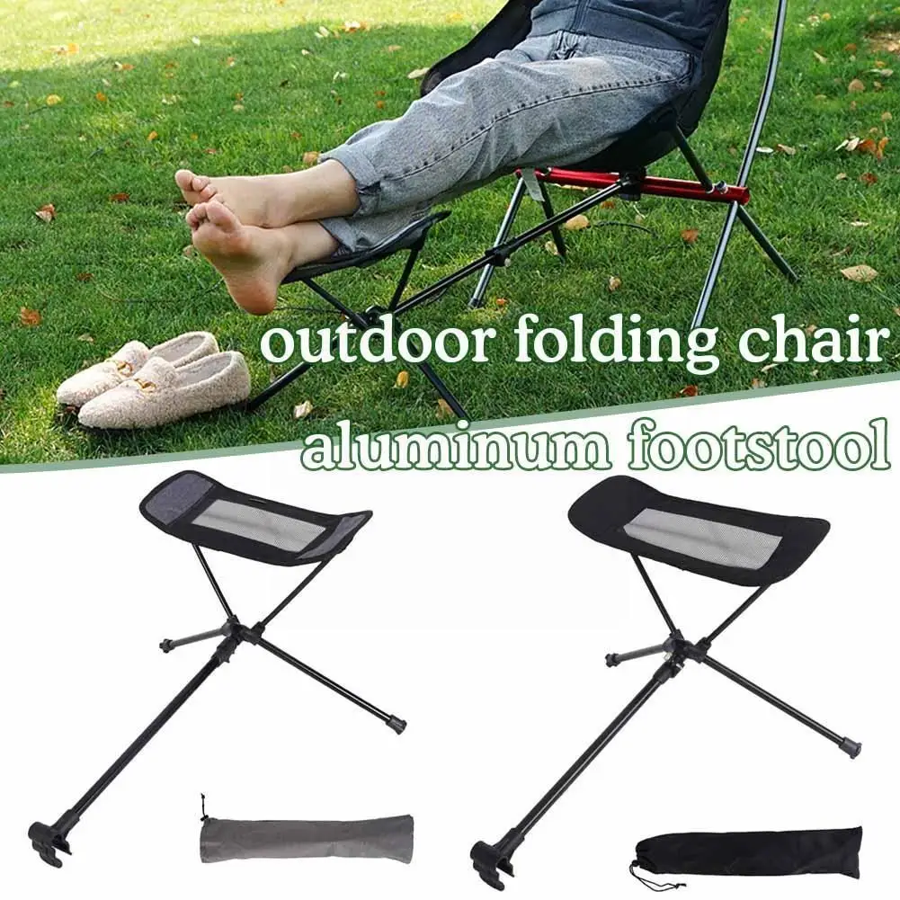 Folding Attachable Footrest Leg Rest Camping Chair Accessories For