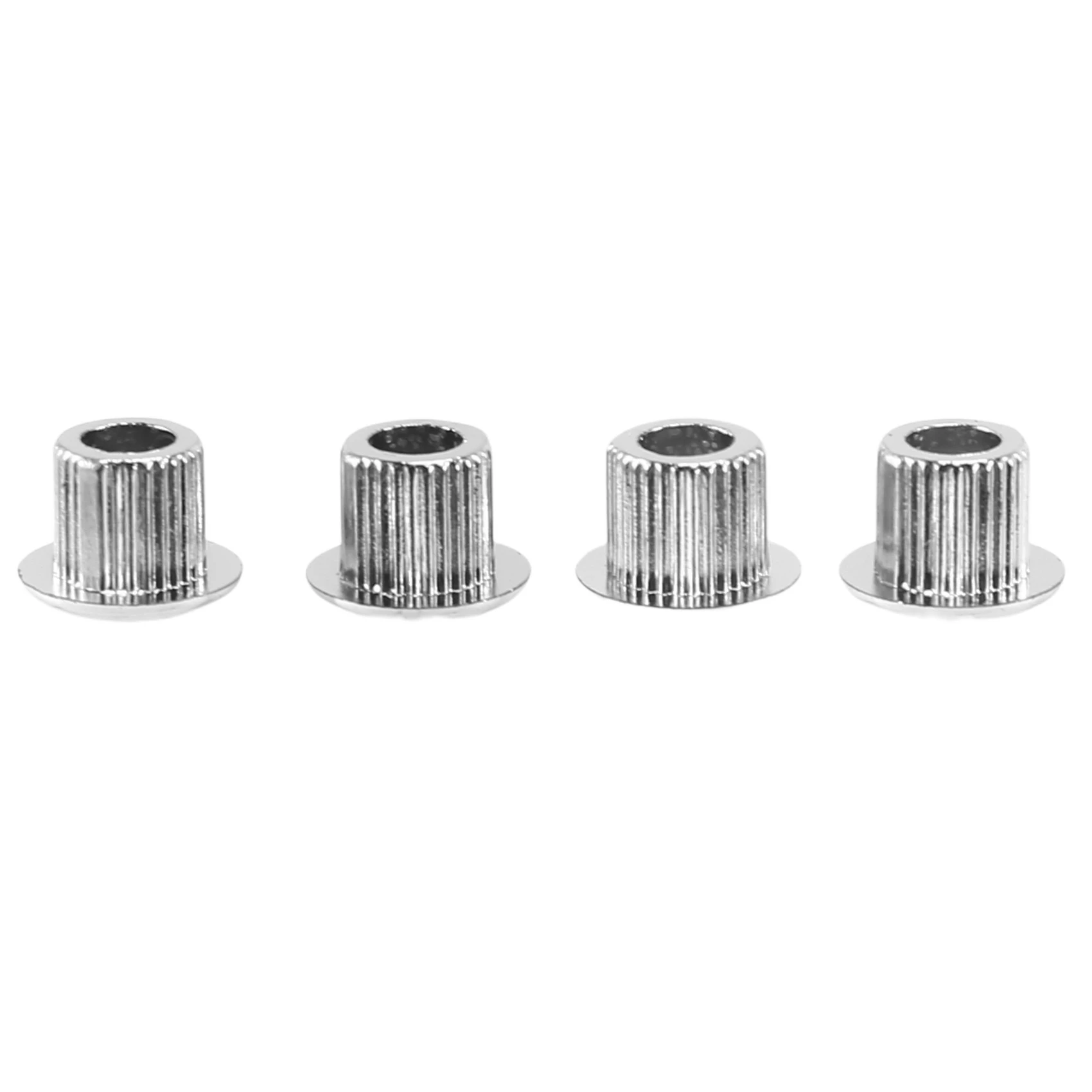 FSTE-3X 기타 튜너 변환 부싱 어댑터 페룰 10mm 페그헤드 구멍용 멋진 플라스틱 쉘이 있는 니켈 도금