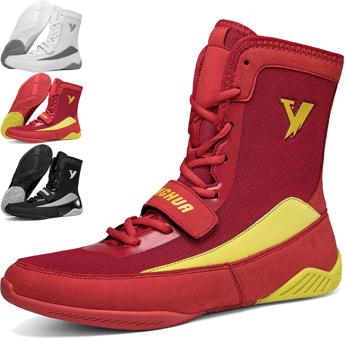 Men Boxing Shoes Luxury Wrestling Sneakers Comfortable Gym Footwears Women Boxing Sneakers