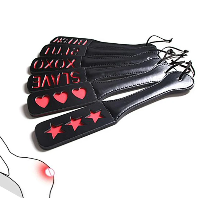 Multiple Style Leather Slave Whip Male Female Sex Toys for Couples Cosplay BDSM Adult Games Spanking Paddle Erotic Accessories