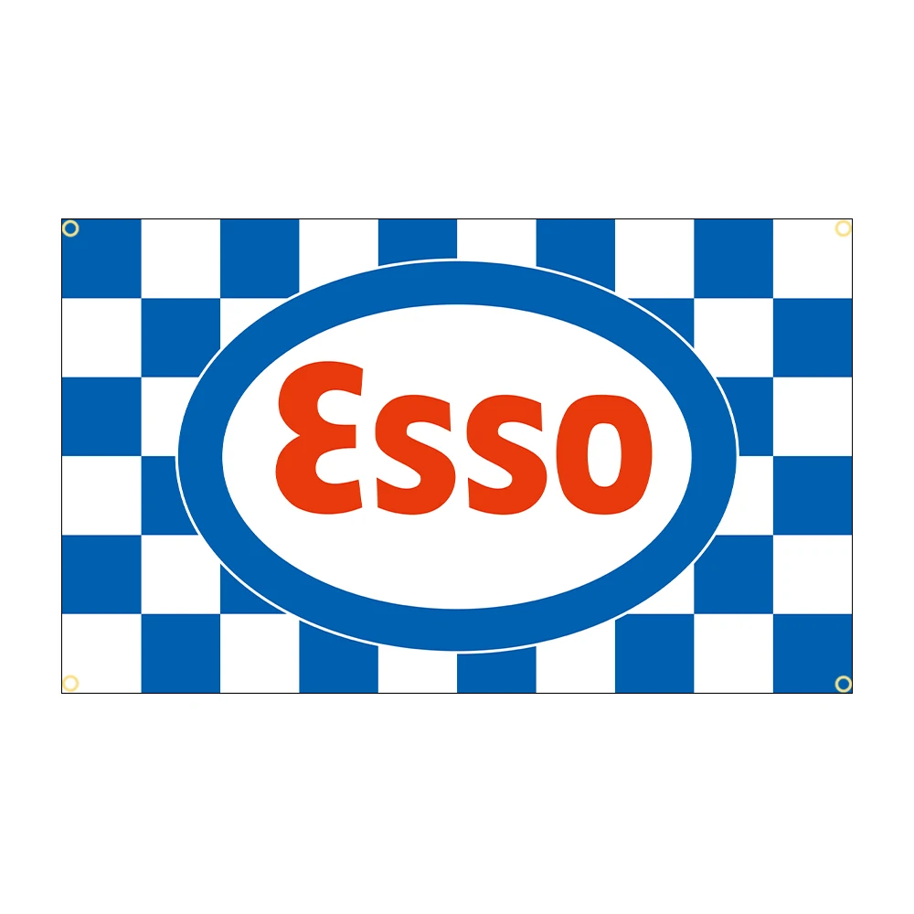 Vintage Essos Motor Oil Polyester Flag - Indoor/Outdoor Decorative Banner