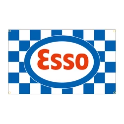Vintage Essos Motor Oil Polyester Flag - Indoor/Outdoor Decorative Banner - 120 x 180cm (4 Grommets)