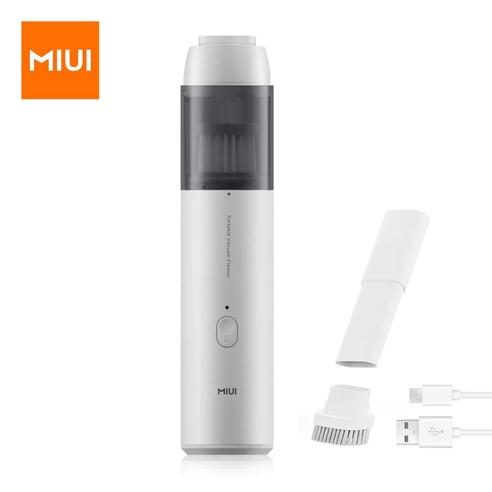  MIUI Cordless Handheld Vacuum Cleaner for Laptop & Car,Portable & Multifunctional,USB Rechargeable,Strong Suction,White 
