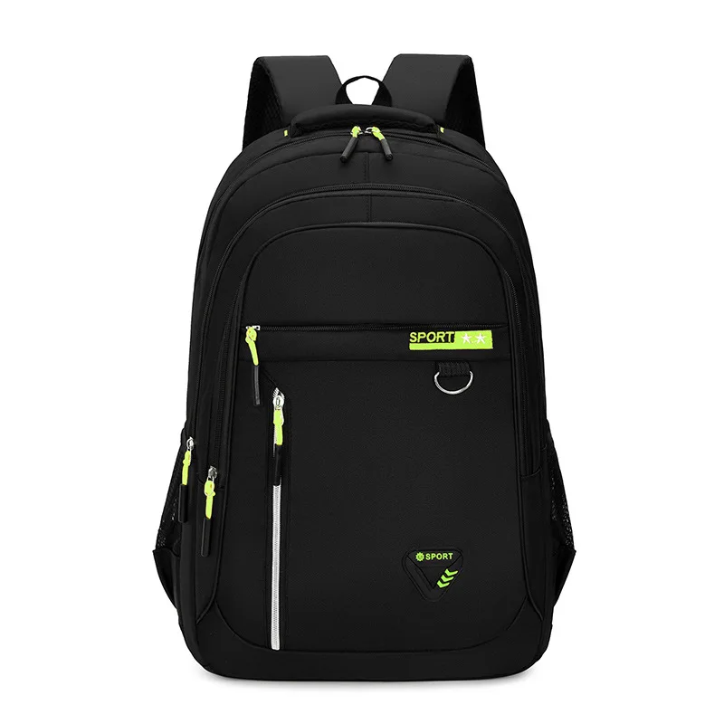 Big Capacity Men Backpack Oxford Black Solid High School Bags Teen College Student Back Pack Multifunctional Bagpack Backpacks 6
