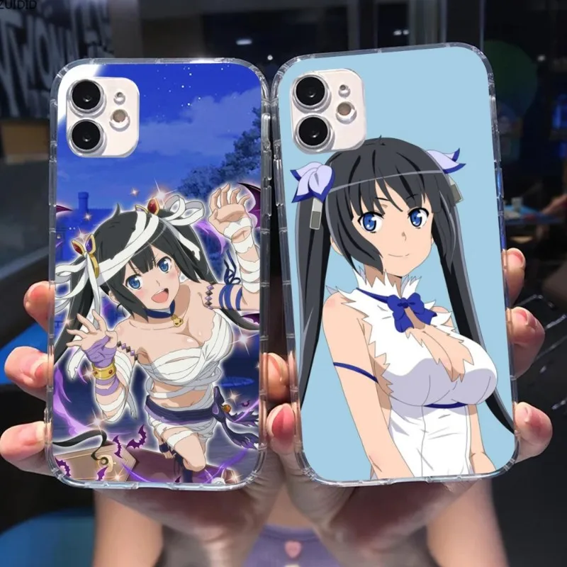 Чехол Danmachi Hestia для смартфона iPhone 14 13 12 11 XS X 8 7 6 Plus Mini Pro Max SE 2022, прозрачный чехол для телефона
