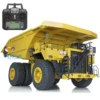 793D RC Hydraulic 1/20 Mine Truck Metal Dumper Painted Yellow Assembled Model Car Radio Light System Warning Sound Toy TH20436 1