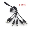 12V DC Power Splitter Plug 1 Female To 2 3 4 5 6 8 Male CCTV Cable Camera Cable CCTV Accessories Power Supply Adapter 2.1*5.5mm 3