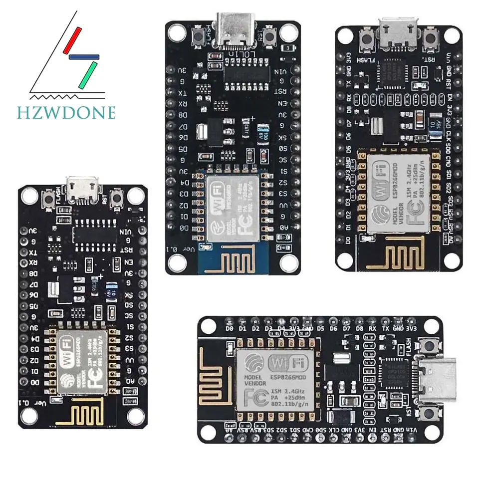 Wireless Module CH340 CP2102 NodeMcu V3 V2 Lua WIFI Internet of Things Development Board Based ESP8266 ESP-12E image 1