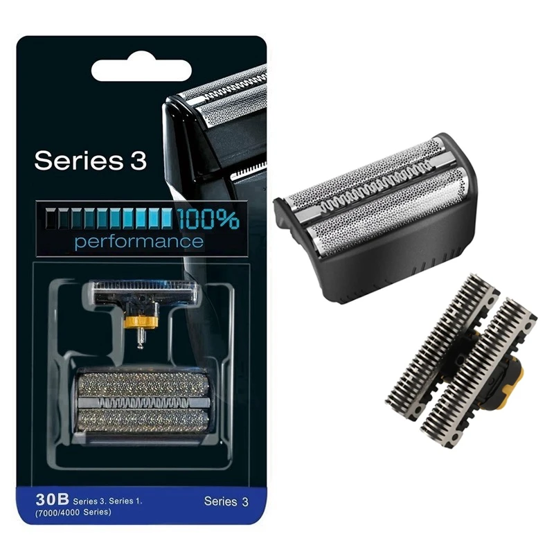 Electric shaver head electric shaver blades 30B Replacement Foil Head Cutter Blades For BRAUN Electric Shaver 7000 4000 Series