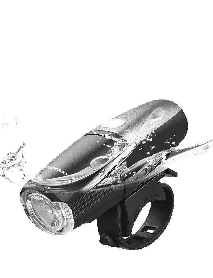 Bicycle strong light flashlight, USB charging headlights, mountain bike riding equipment, high brightness lighting_voghion.com
