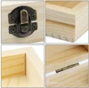 Durable Wood Crafts Storage Case Higher Quality Gifts Packing Jewelry Case Desktop Wooden Storage Box Purple Letter Pattern 3