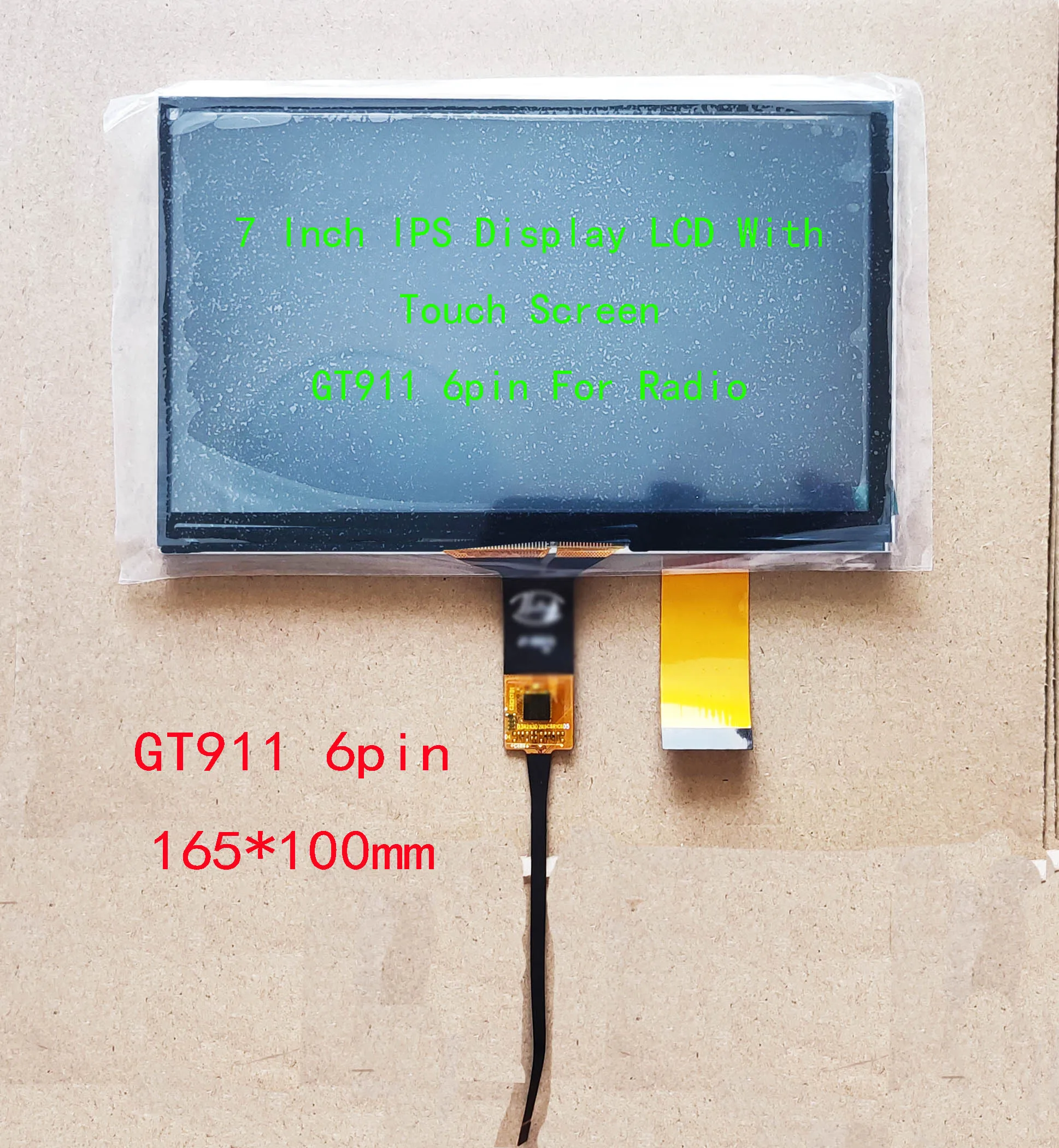 Ips Display Lcd para Carro Navegação Rádio Universal 40pin 1024*600 Tela de Toque Capacitivo 165*100 mm 5.5 mm Gt911 6pin - Imagem 3