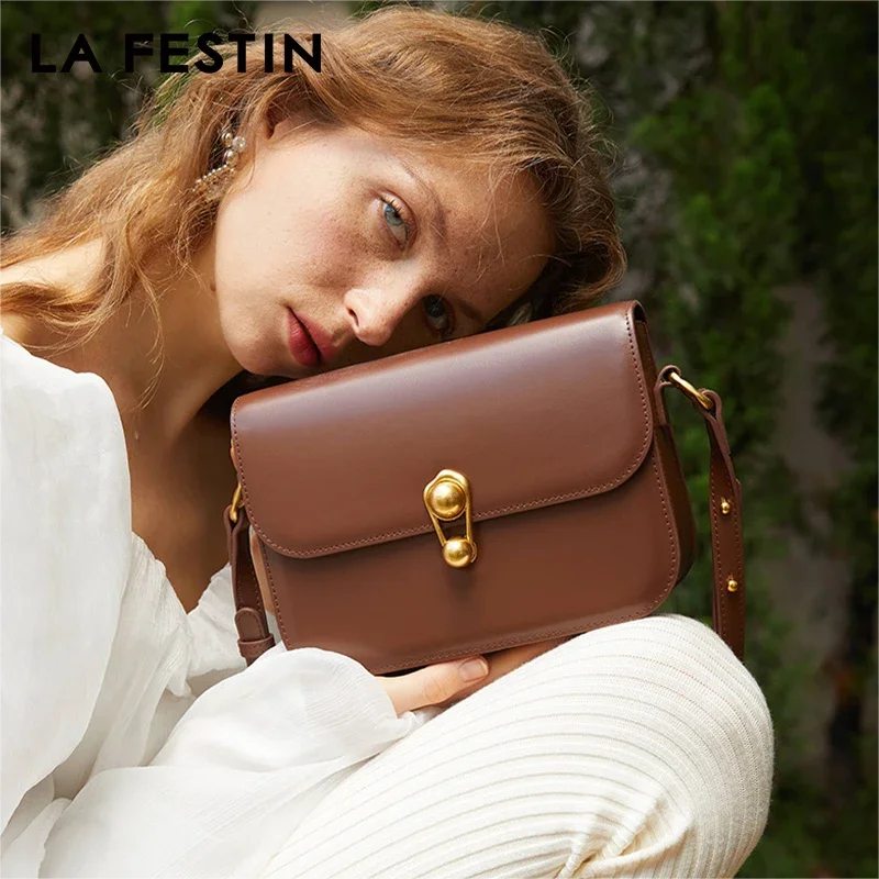 LA FESTIN 2023 New Designer Luxury Bag Fashion Small Shoulder Bag Crossbody Bag Women Handbag Ladies Side Bags Leather Purse