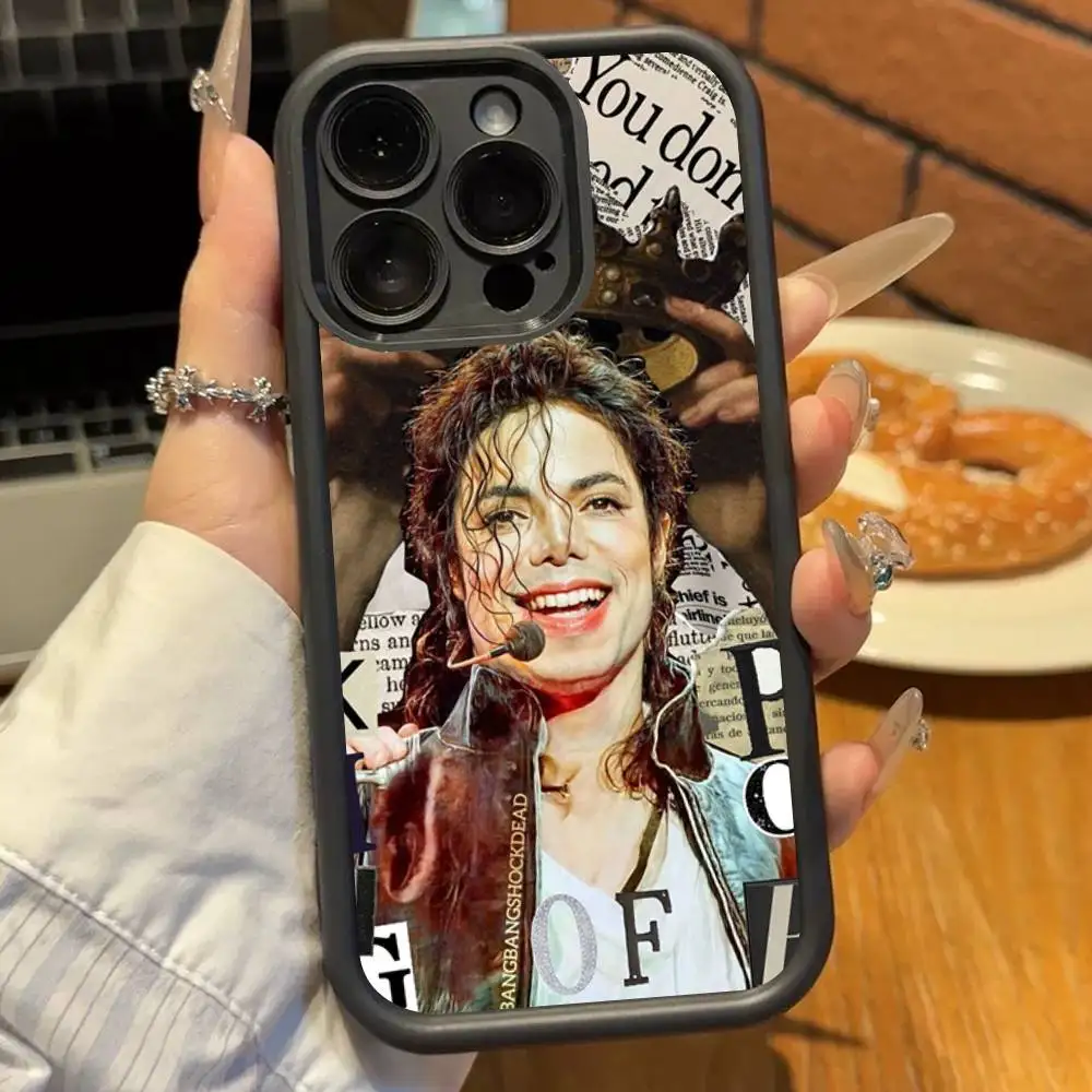 Michael Jackson Black Full Coverage Soft Silicone Phone Case