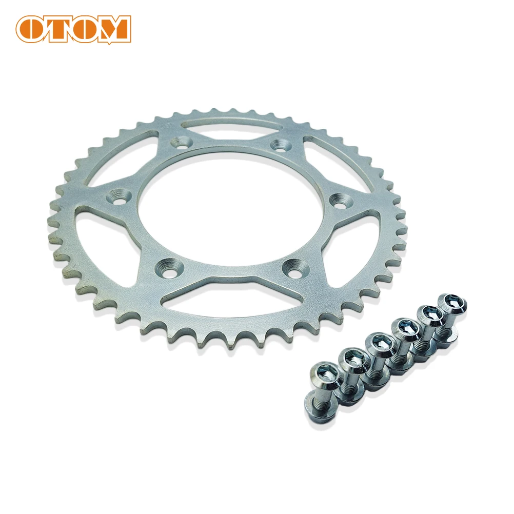 OTOM Motorcycle Chain 41T 45T 46T 47T 49T 52T Rear Steel Chain Sprocket For KTM EXC EXCF SXF XCW SMR LC4 125 250 350 450 525 690