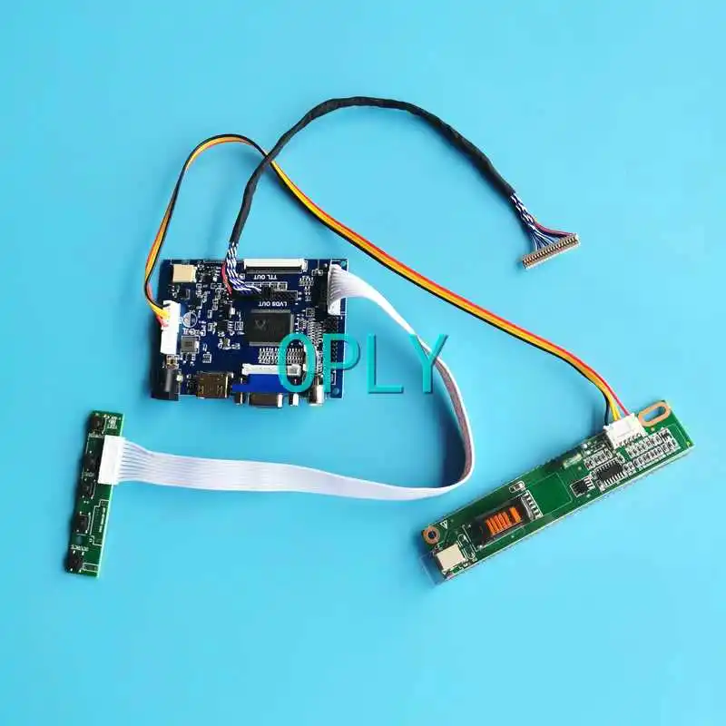 

LCD Monitor Matrix Controller Board Fit CLAA141XC01 CLAA141XF01 DIY Kit 14.1" HDMI-Compatible AV VGA 1CCFL 1024*768 20 Pin LVDS