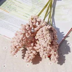 Lavender Artificial Flower Bouquet for Home Decoration - Set of 6 Pieces (Pink)