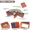 WESTAL Men's Leather Wallets for Card Holders Short Coin Purse Men Wallet Clutches for Photo Money Bags 5