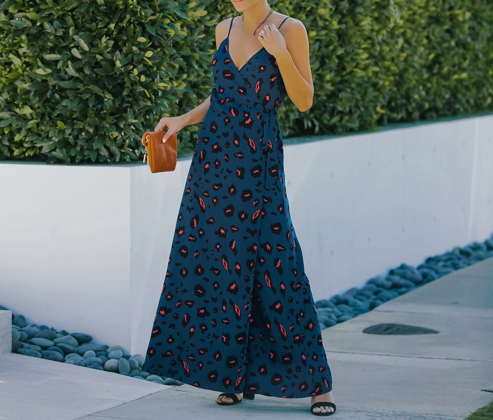 

Women's Spring Summer 2023 Leopard Print Sling Floral Dress Female & Lady Casual Party Sexy Elegant Long Dresses Clothing