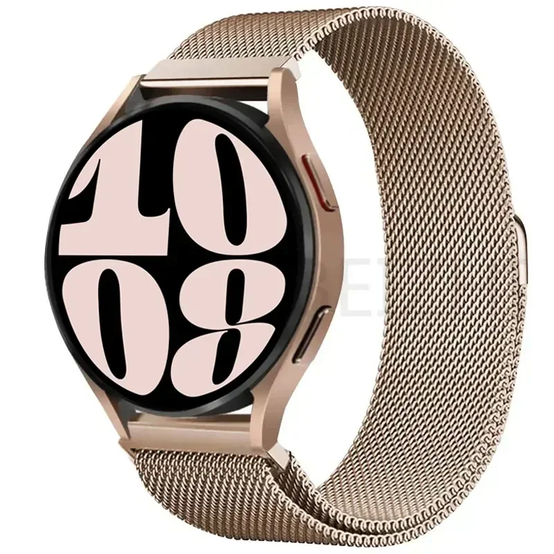 Elegant Milanese Loop Metal Magnetic Bracelet - Universal 20mm/22mm Band Strap