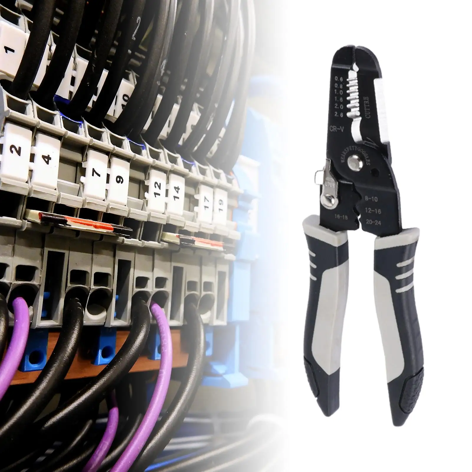 

Плоскогубцы для зачистки проводов, домашний инструмент для резки проводов, обжимной инструмент для промышленного ремесла, для резки кабеля, изготовления украшений