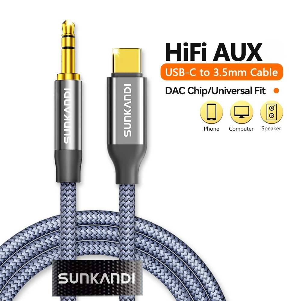 ตัวเลือกสินค้า สายหูฟัง USB-C 3.5 มม. สเตอริโอคุณภาพสูง