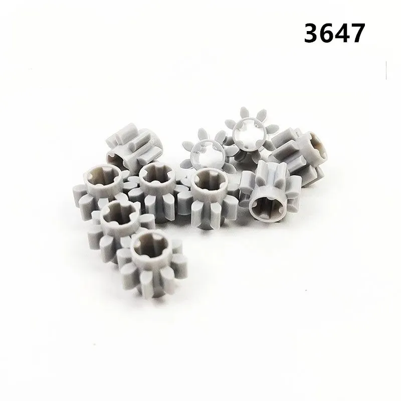 100Pcs 3647 Technical Gear 8 Tooth Bricks Toys Per Technical Moc Buildings Blocks Regali Ad Alta Tecnologia Compatibili