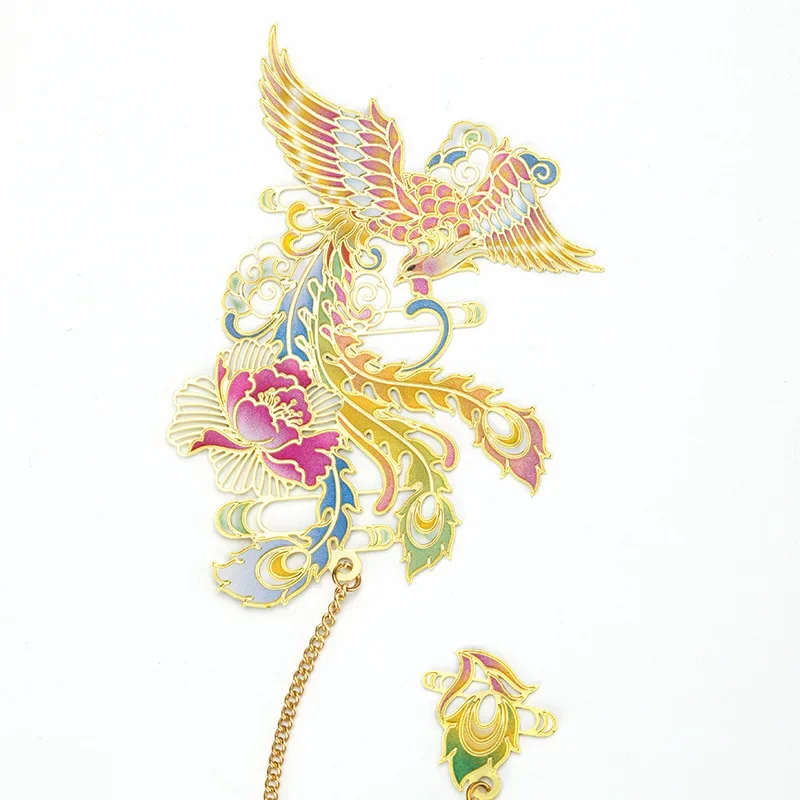 Metal Bookmark Chinese Style Retro Animal Shape Metal Bookmark