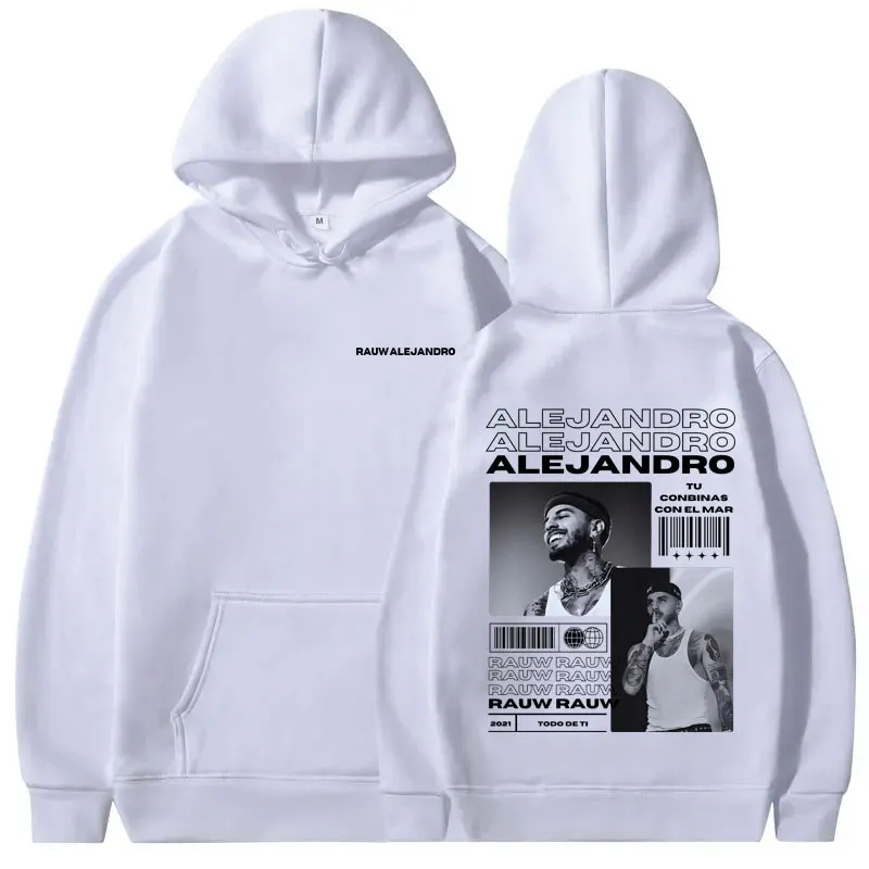 Singer Rauw Alejandro Todo De Ti Album Print Hoodie Man Fashion Vintage Streetwear Men Hip Hop Oversized Sweatshirt Male Hoodies 2