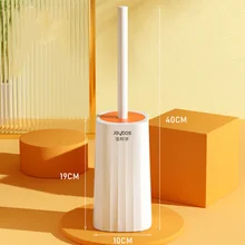 Fixado na parede escova de vaso sanitário banheiro canto bonito piso branco escova suspensa limpeza escova mobiliário doméstico oa50tb