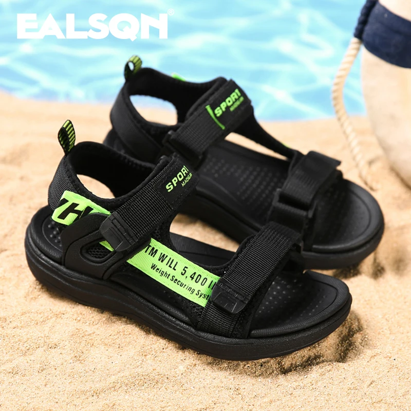 Youecci Sandali Sportivi per Bambini e Ragazzi Sandali da Spiaggia Bambino Estivi Sandalo Trekking Sandaletti Outdoor 28 Nero Grigio