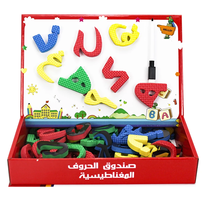 Kids Arabic Alphabet Word Magnetic Puzzle Handwriting/Drawing Blackboard Game Educational for Children Arabic Letter Learn Toys 2