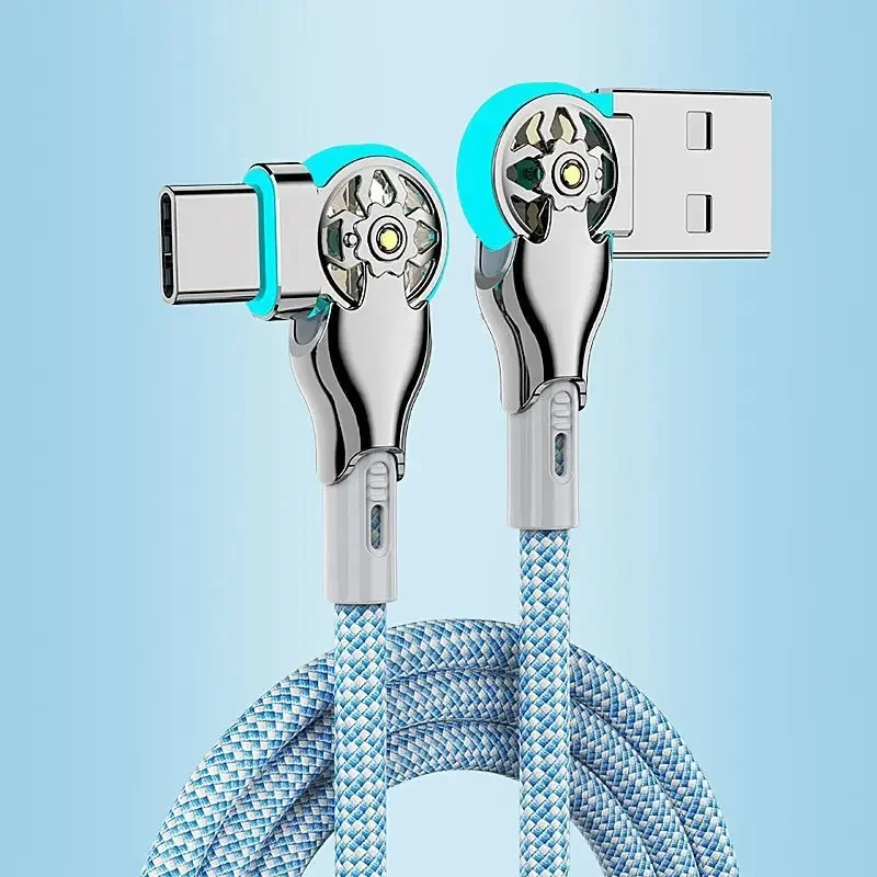 ตัวเลือกสินค้า สายชาร์จ USB-C หมุนได้ 180 องศา ทนทาน ชาร์จเร็ว