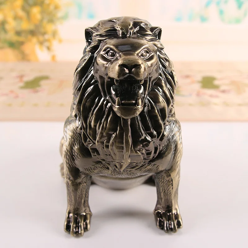 3D Lion Ashtray Creative Anti Fly Ash Household Large Capacity Animal Ashtray Home Decoration